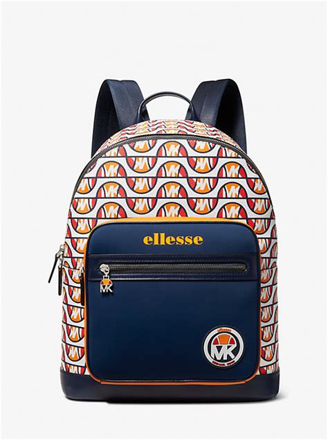 michael kors ellesse backpack|MK X ellesse Hudson Quilted Backpack .